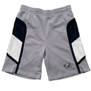 AND1 Basketball Shorts Mens Size M Mesh Knit No Drawstring Gray Vintage Y2K